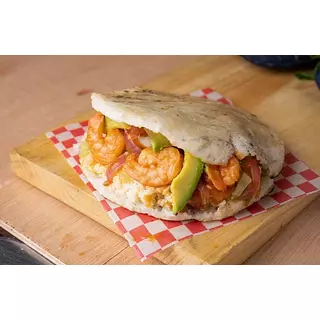 Arepa Con Camarones