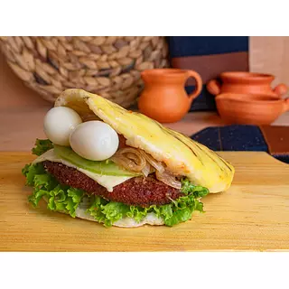 Arepa Burger De Pollo Apanado